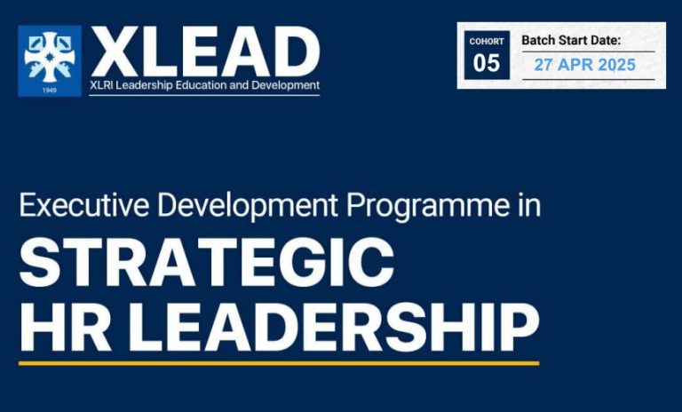 Executive Development Program in Strategic HR Leadership - XLRI