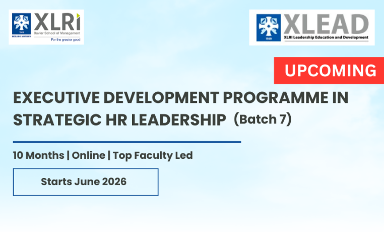 Executive Development Programme in Strategic HR Leadership - Batch 7 - XLRI